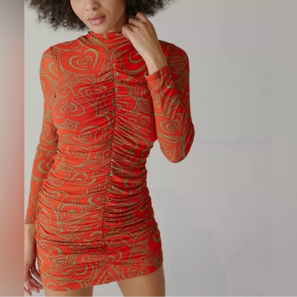 Lisa Says Gah Jersey Lined Mesh Dress